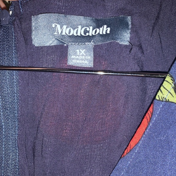 MODCLOTH teacher Apple A Day fruit fit flare dress 1x 14 16 - Picture 9 of 10